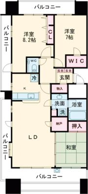 ダイアパレス四日市久保田の間取り画像