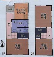 脚折町テラスハウスの間取り画像