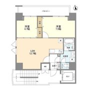 リバーレ上野稲荷町の間取り画像