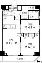 パークキューブ錦糸町の間取り画像