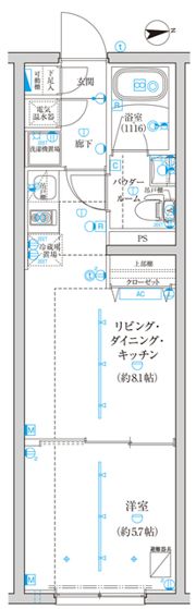 CREATIF西池袋の間取り画像