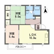 ディアコートAの間取り画像
