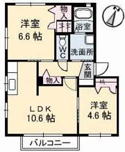 クレール六反 VI棟の間取り画像