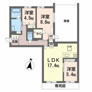 シャーメゾン春日の間取り画像