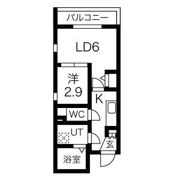 Cieluje中村日赤(シェルジェ中村日赤)※FR1か月&初回保証料無料&保険料1年分負担キャンペーンの間取り画像