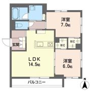 メゾンドヴェールの間取り画像