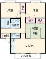 コーポヴェルディの間取り画像