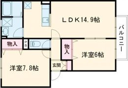 サテライト ミーホ B棟の間取り画像