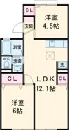 ソルフェージュCITY IIの間取り画像