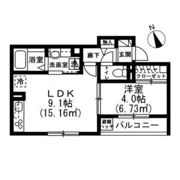 ソレイユ調布の間取り画像