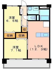 ヒルズ畑寺の間取り画像