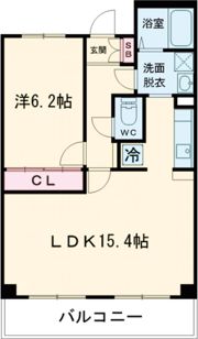 レジデンスつくほの間取り画像