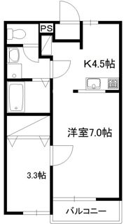 コートヴィラージュアサヒの間取り画像