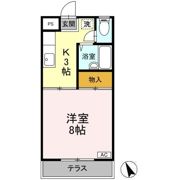 マルマツハイツ Bの間取り画像