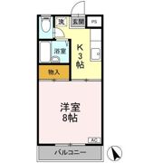 マルマツハイツ Bの間取り画像