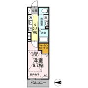 Schlosse Fuji Ⅷ(ｼｭﾛｯｾﾌｼﾞ)の間取り画像
