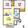 ヴィラ プリュネ A棟の間取り画像