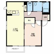 ビスタ中央 Bの間取り画像