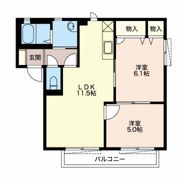 マロニエ?Aの間取り画像