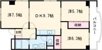 リッチウォーク佃町の間取り画像