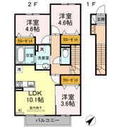 Dーroomハピネス A棟の間取り画像