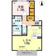 セゾン輝の間取り画像
