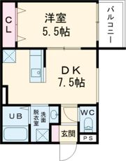 パレミヤビ香里西の間取り画像