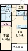 パレミヤビ香里西の間取り画像