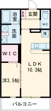 レジデンスちはるの間取り画像