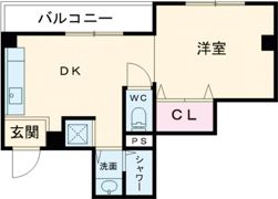 フルール新開地の間取り画像