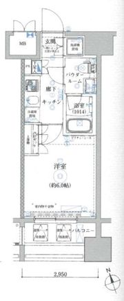 Rising place 川崎の間取り画像