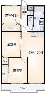 東洋ハイツパートⅡの間取り画像