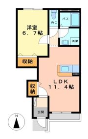 ハレクラニⅢの間取り画像