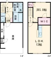 GARAGE HOUSE AIKAWA（ガレージハウスアイカワ）(A)の間取り画像