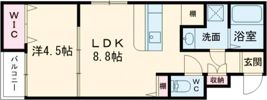 Leggero牧野の間取り画像