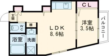 Leggero牧野の間取り画像