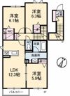 ブルーメ里見の間取り画像