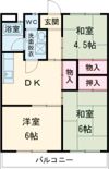 奥村ハイツの間取り画像