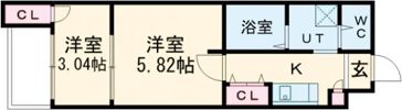 シーエムアンウエストの間取り画像