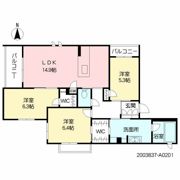 ヴィラウィステリア広木の間取り画像