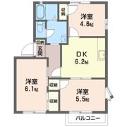 ファミリア ミズノ 2の間取り画像