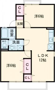 アゼリオ学園前 A棟の間取り画像