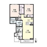 アムールメゾン葛城の間取り画像