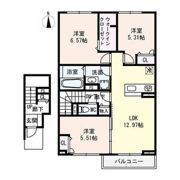 アムールメゾン葛城の間取り画像