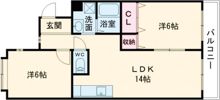 パラシオン萌の間取り画像
