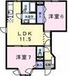 コートドールAの間取り画像