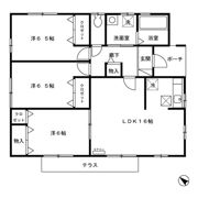 大沢貸家 Bの間取り画像