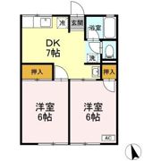 シティハイム ベルメゾン Cの間取り画像