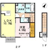 あすなろハイツ Ⅱの間取り画像
