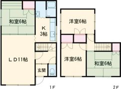 花園町4丁目戸建ての間取り画像